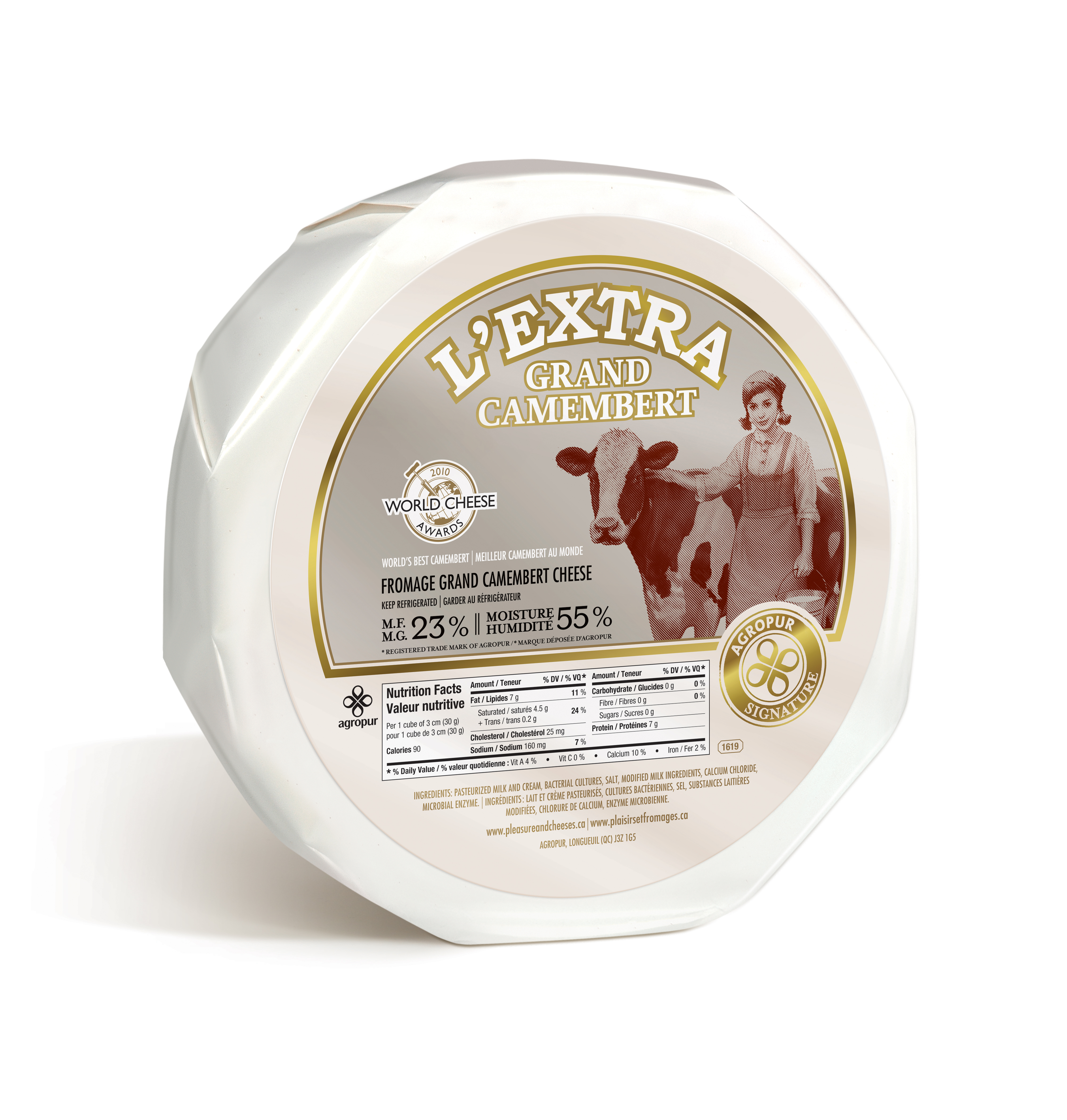 AGROPUR SIGNATURE L'EXTRA GRAND CAMEMBERT 1X1KG | Agropur Solutions